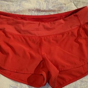 Lululemon Speed Up shorts, 2.5, size 8